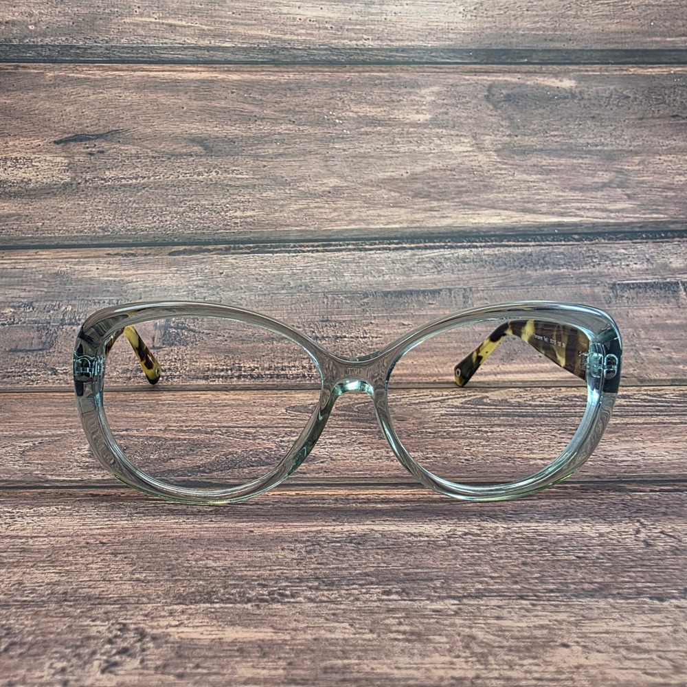 Coach HC 8040B L030 Keri Eyeglasses Frames Transparent Teal Tortoise 58-15-135